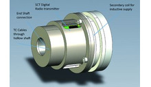 Measuring temperatures on electric motor rotors